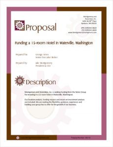 Real Estate Loan Proposal Template