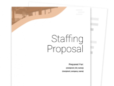 free staffing agency proposal template  free sample  proposable recruiting proposal template word