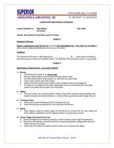 lawn service proposal template free ~ addictionary grass cutting proposal template