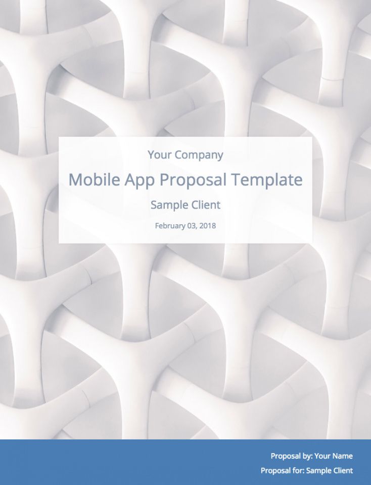mobile app development proposal template with sample mobile app proposal template word