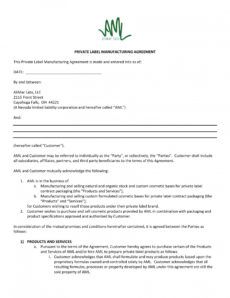 printable 11 contract manufacturing agreement examples in pdf contract manufacturing proposal template excel