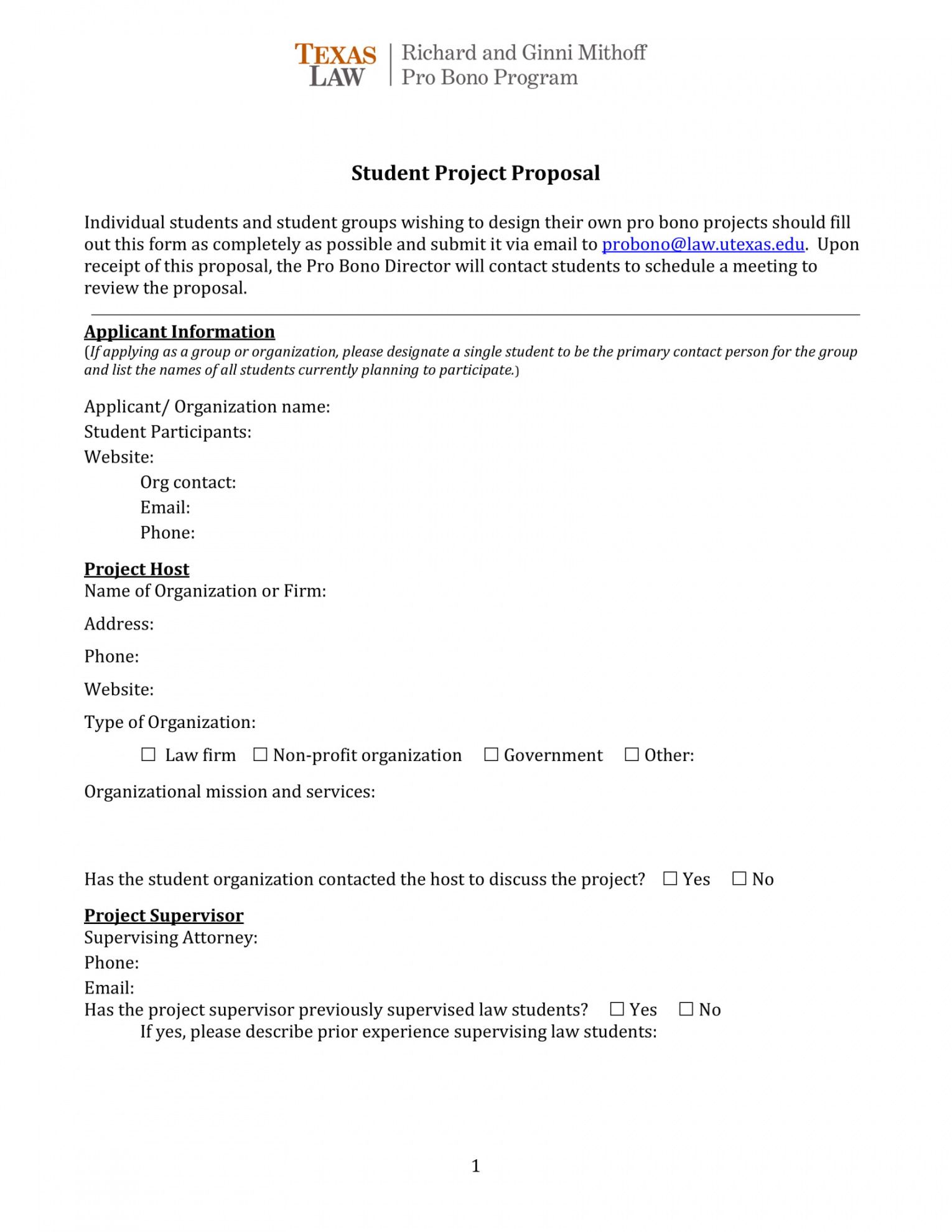 Project Proposal Paper Examples