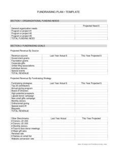 printable 13 nonprofit fundraising plan examples  ms word  pages nonprofit fundraising proposal template doc