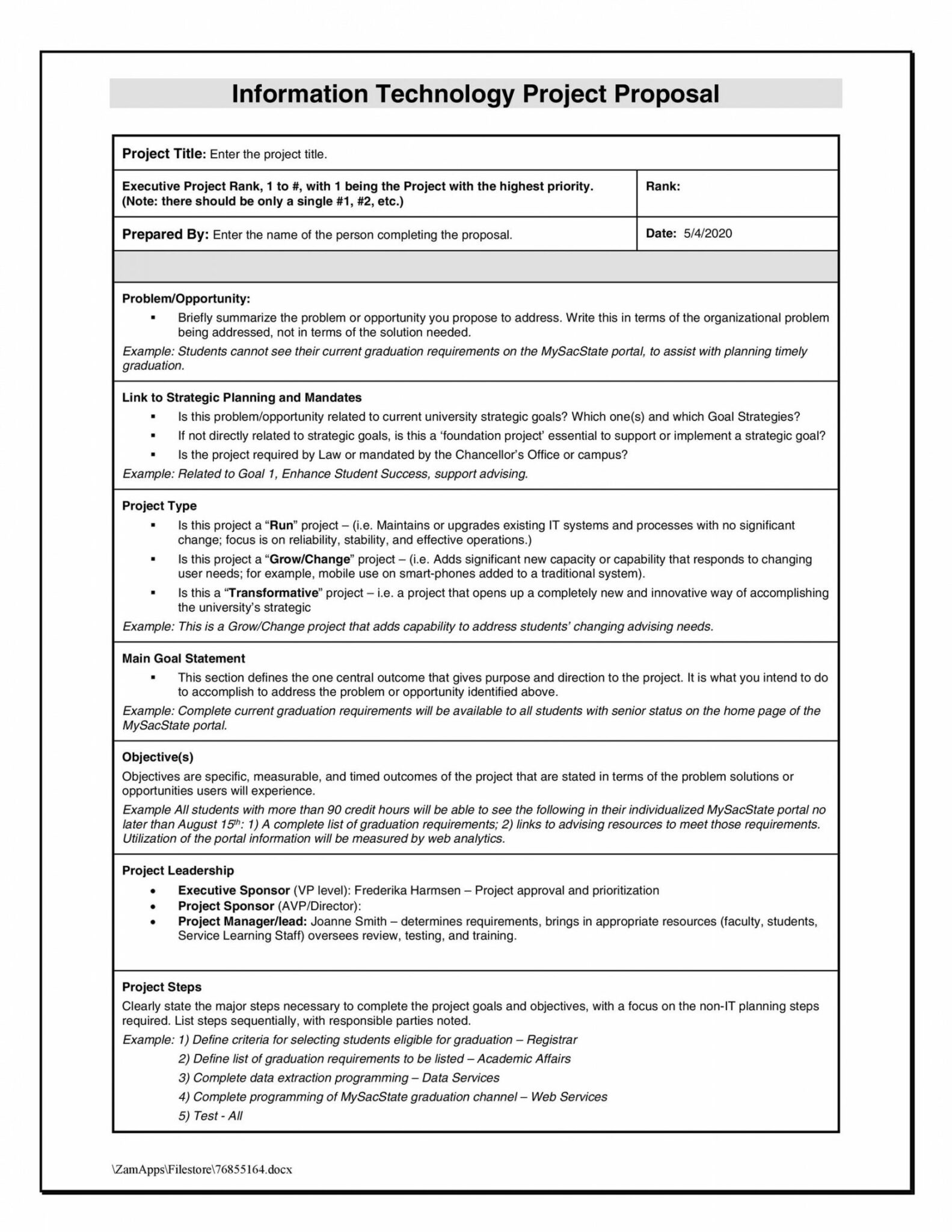 Printable 43 Professional Project Proposal Templates Templatelab Education Project Proposal Template Doc 1583x2048 