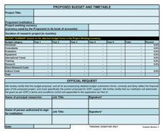 printable 50 free budget proposal templates word &amp;amp; excel  templatelab project budget proposal template doc