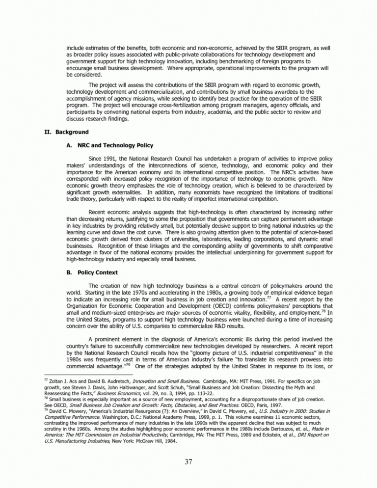 Printable Annex B Sample Proposal An Assessment Of The Small ...