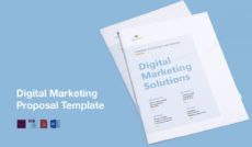 printable clean digital marketing proposal template on behance digital marketing proposal template