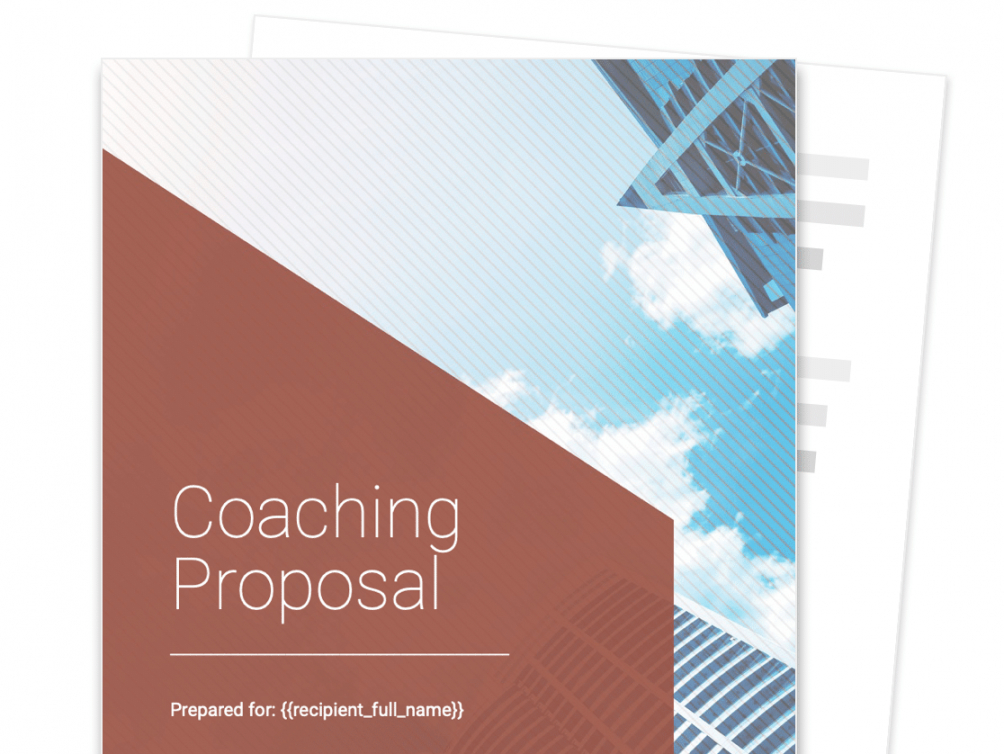 printable coaching proposal template  free sample  proposable executive coaching proposal template pdf