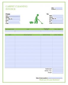 printable free carpet cleaning service invoice template  pdf  word carpet cleaning proposal template doc