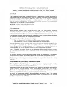 printable pdf the role of proposal form in non life insurance insurance request for proposal template example