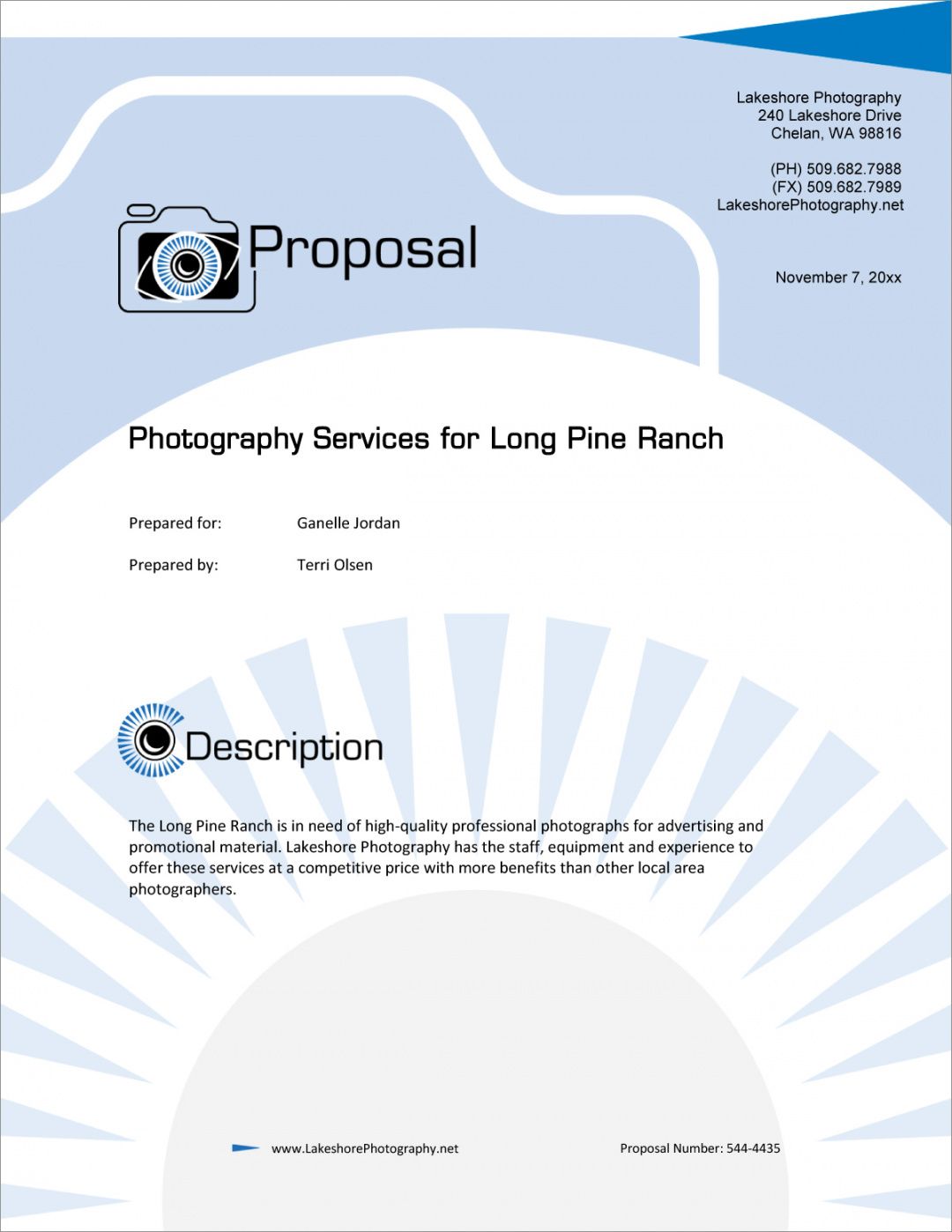 printable photography services proposal  5 steps wedding photography proposal template example