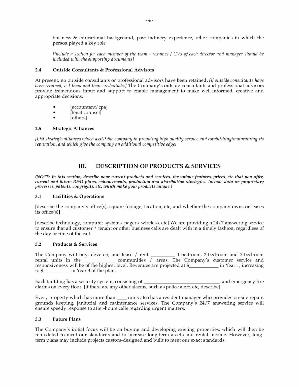 Property management company business plan pdf image