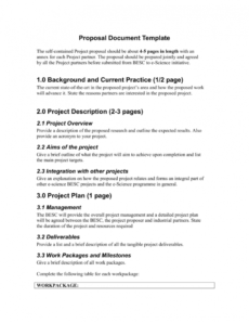 printable proposal document template document management proposal template pdf