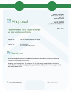 printable real estate agency listings sample proposal  5 steps commercial real estate marketing proposal template