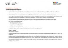 printable ual fmp project proposal template by charlie towers  issuu art project proposal template example