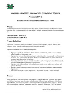 sample 10 information technology project proposal examples  pdf information technology project proposal template pdf