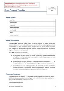 sample 38 best event proposal templates &amp;amp; free examples  templatelab event planning request for proposal template