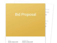 sample bid proposal template  free sample  proposable roofing bid proposal template word