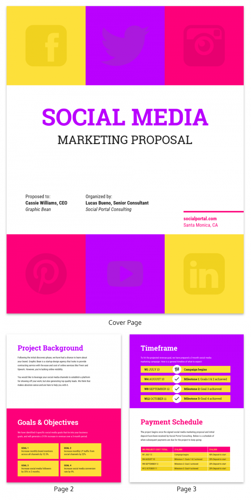 Marketing Campaign Proposal Template Free