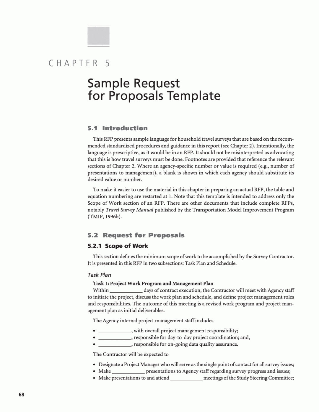 sample chapter 5  sample request for proposals template credit card processing proposal template pdf