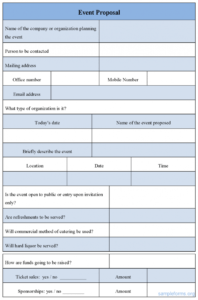 sample craft the perfect event proposal template now  guidebook event planning request for proposal template