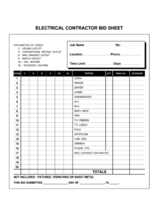 Sample Electrical Proposal Template Fill Out And Sign Printable Pdf