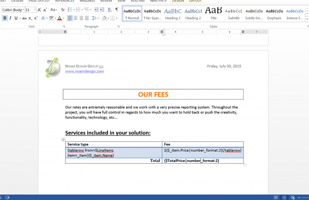 sample generate customized proposals from salesforce  formstack salesforce proposal template doc
