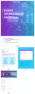 sample gradient event sponsorship proposal template event sponsorship proposal template word