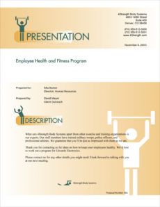 sample health and fitness program sample proposal  5 steps corporate fitness proposal template word