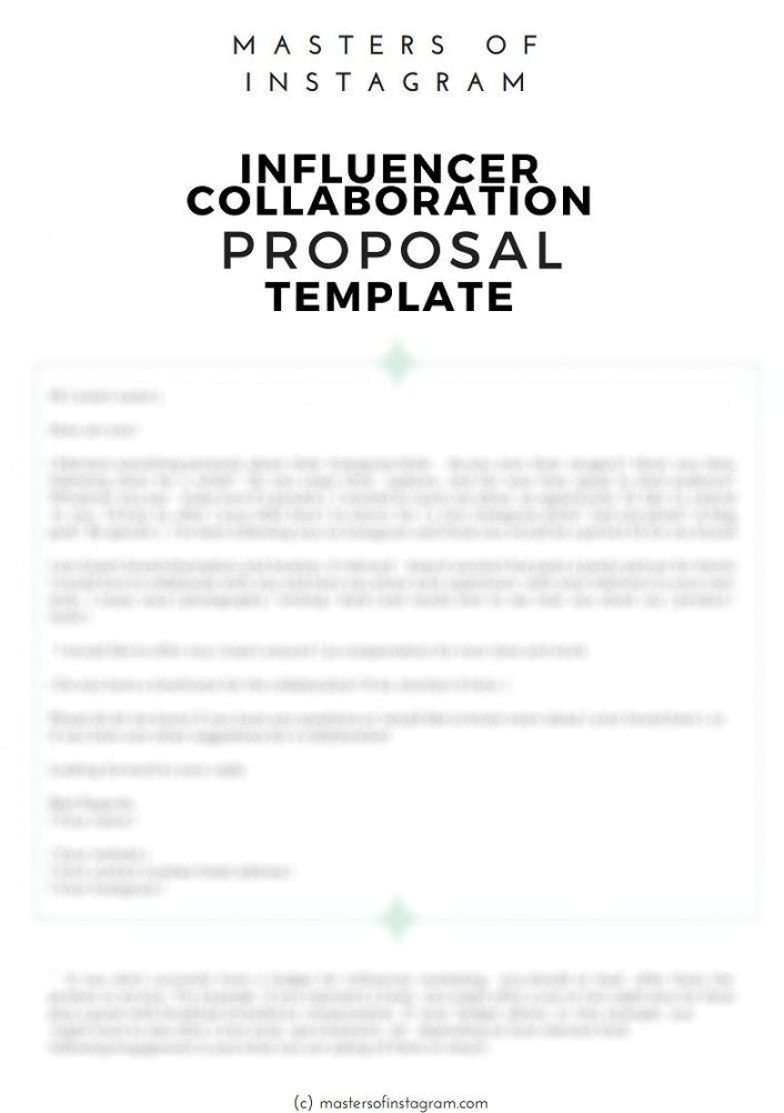 sample influencer marketing proposal template  download  bonsai influencer marketing proposal template example