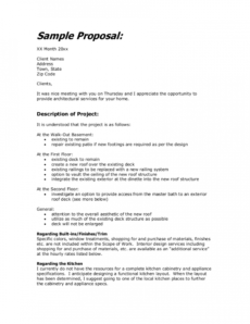 sample interior design proposal template  example pdf  bonsai design project proposal template example