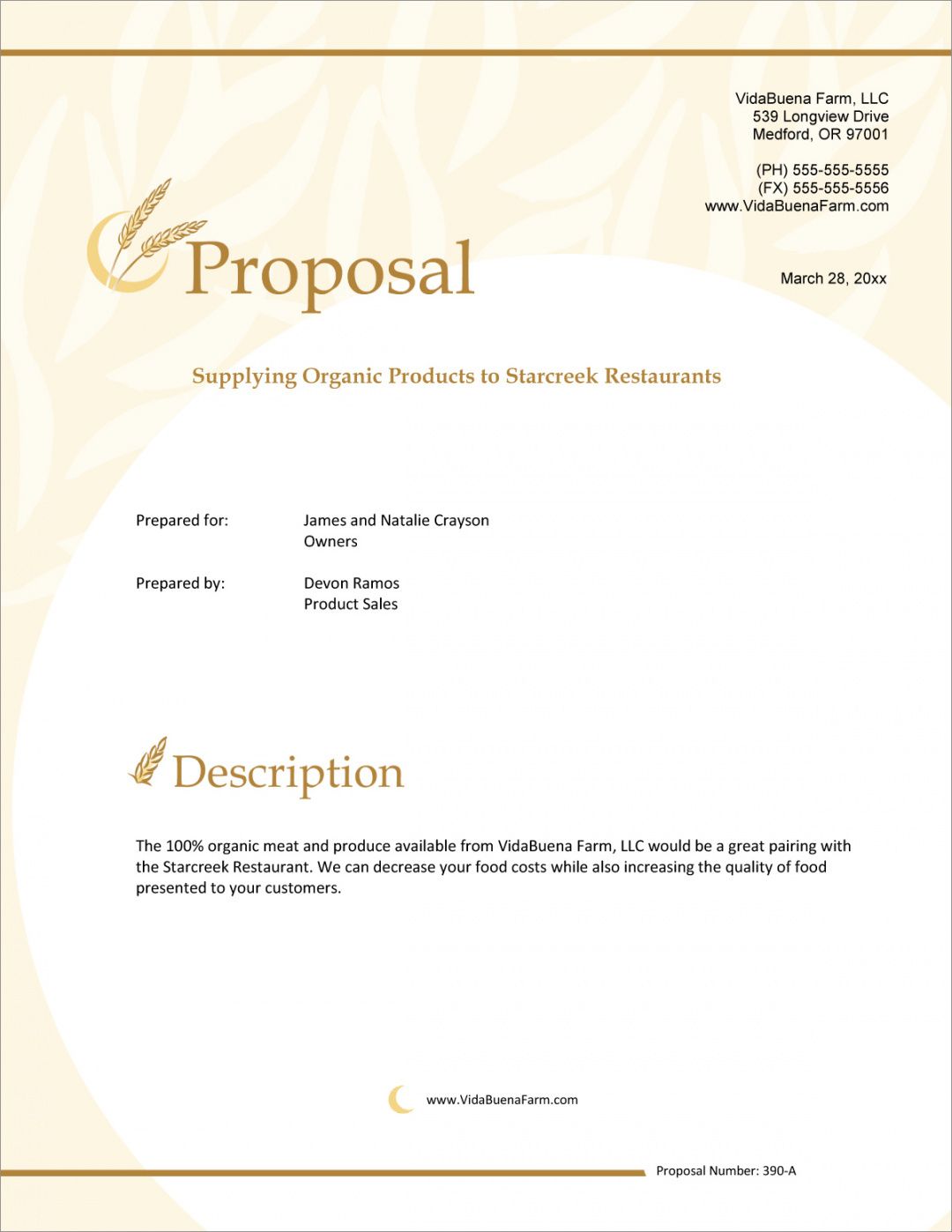 sample organic farming product sales sample proposal  5 steps hotel sales proposal template pdf