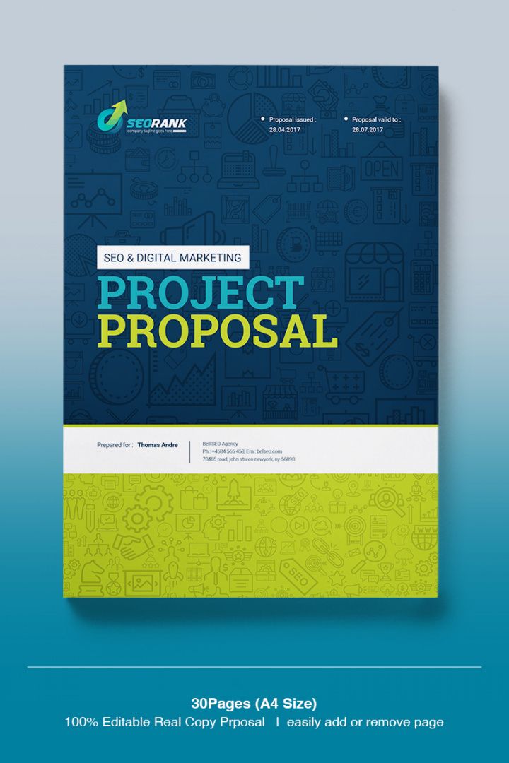 sample responsive seo &amp; digital marketing agency project proposal  kurumsal  kimlik 67667 digital marketing proposal template