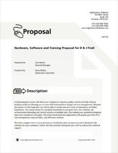 sample software and hardware system sample proposal  5 steps software training proposal template excel