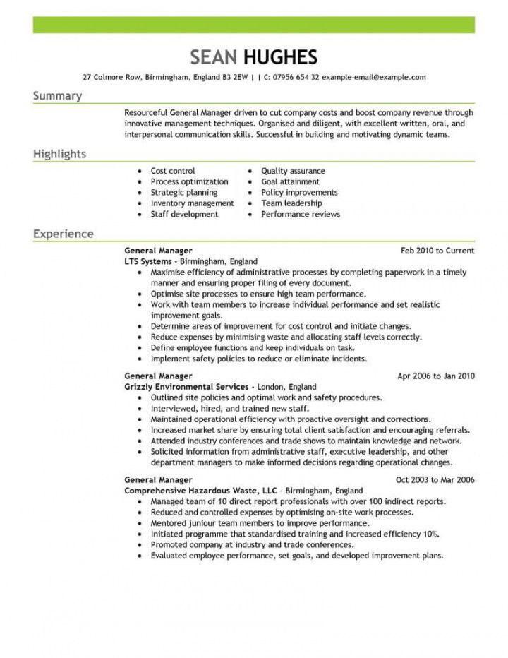 11 amazing management resume examples  livecareer management position resume template