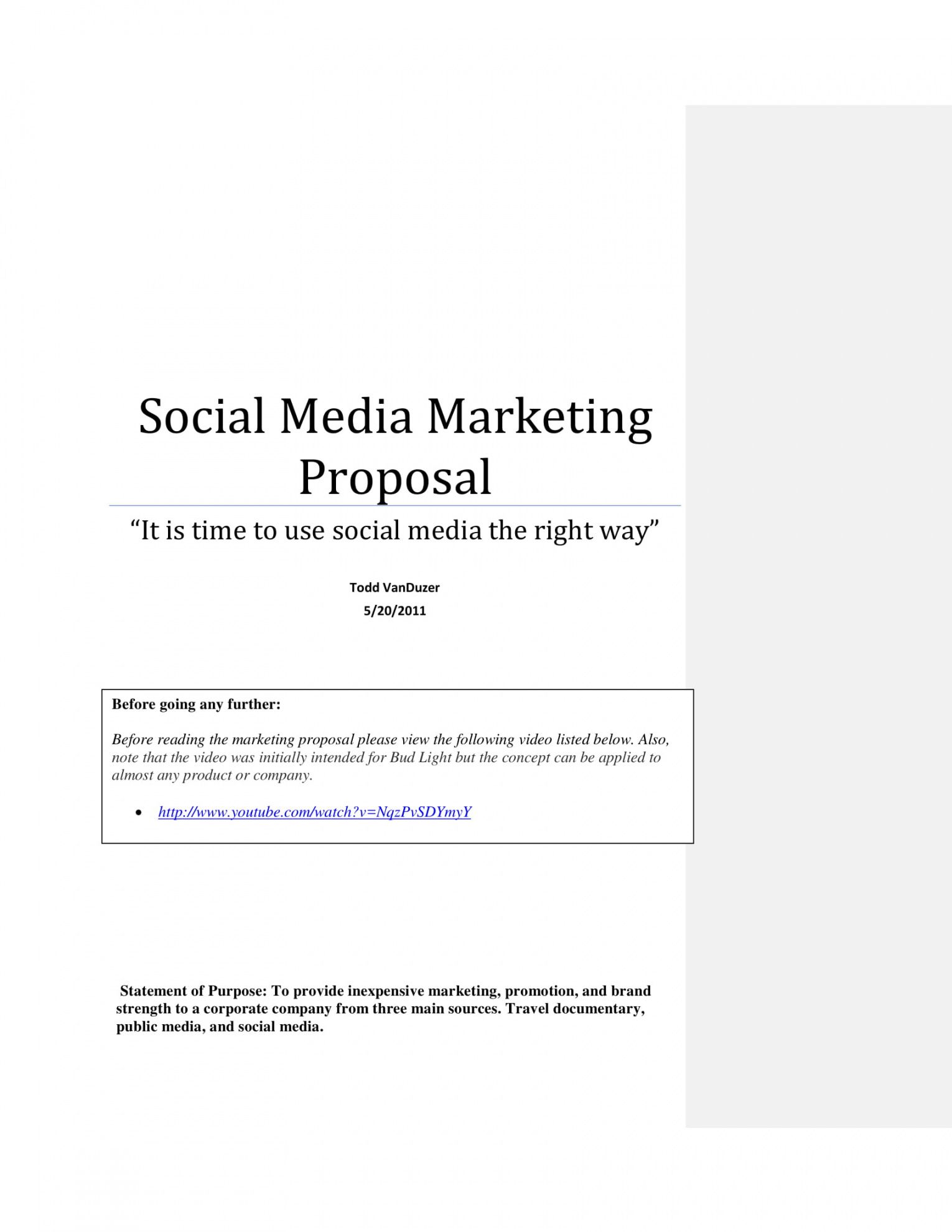 12 marketing campaign proposal examples  pdf word  examples cross promotion proposal template pdf