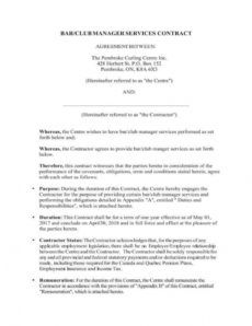 5 bartending services contract templates  pdf  free restaurant management contract template doc