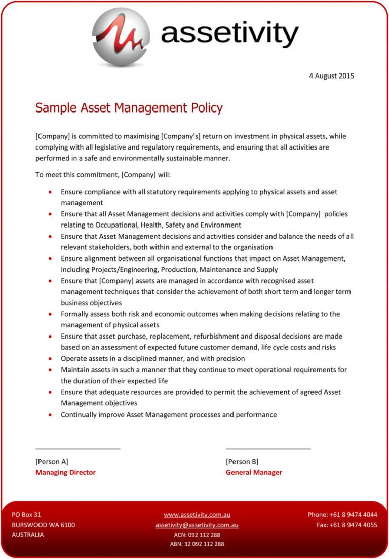 Editable Asset Management Templates Assetivity Account Management Policy Template Excel Ikase