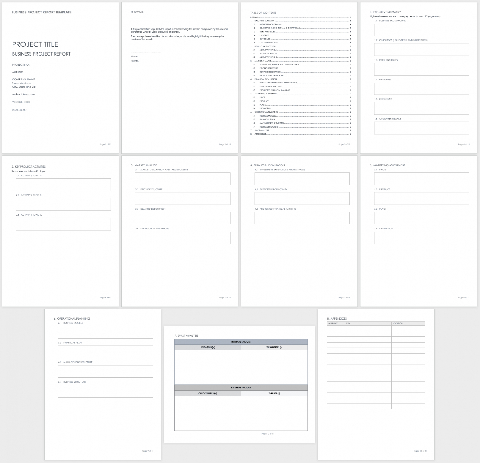 editable free project report templates  smartsheet project management assignment template pdf