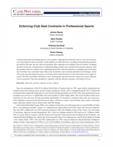 editable pdf enforcing club seat contracts in professional sports sports management contract template excel