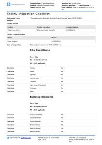 facility inspection checklist template better than excel facility management report template excel