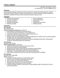free best store manager resume example  livecareer retail management resume template example