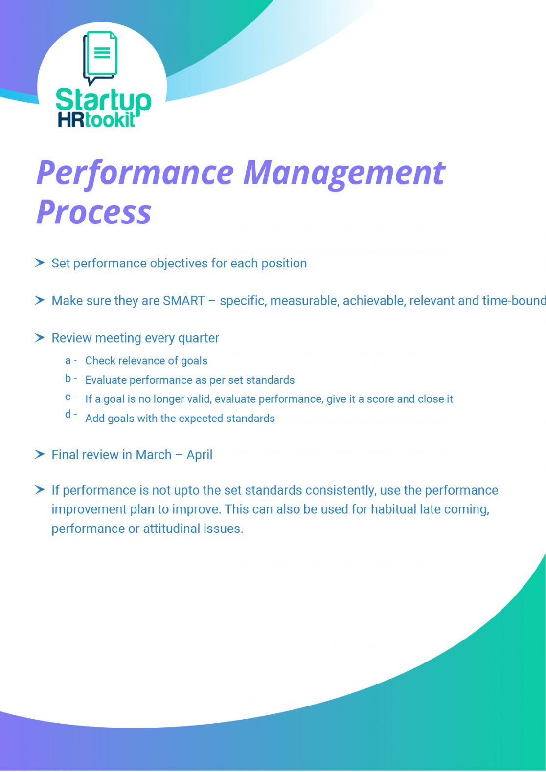 free performance management template download for review performance management document template
