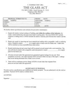 free preventive maintenance proposal sample  the glass act grounds maintenance proposal template doc