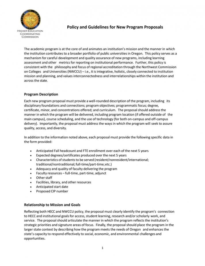 policy and guidelines for new program proposals library program proposal template word