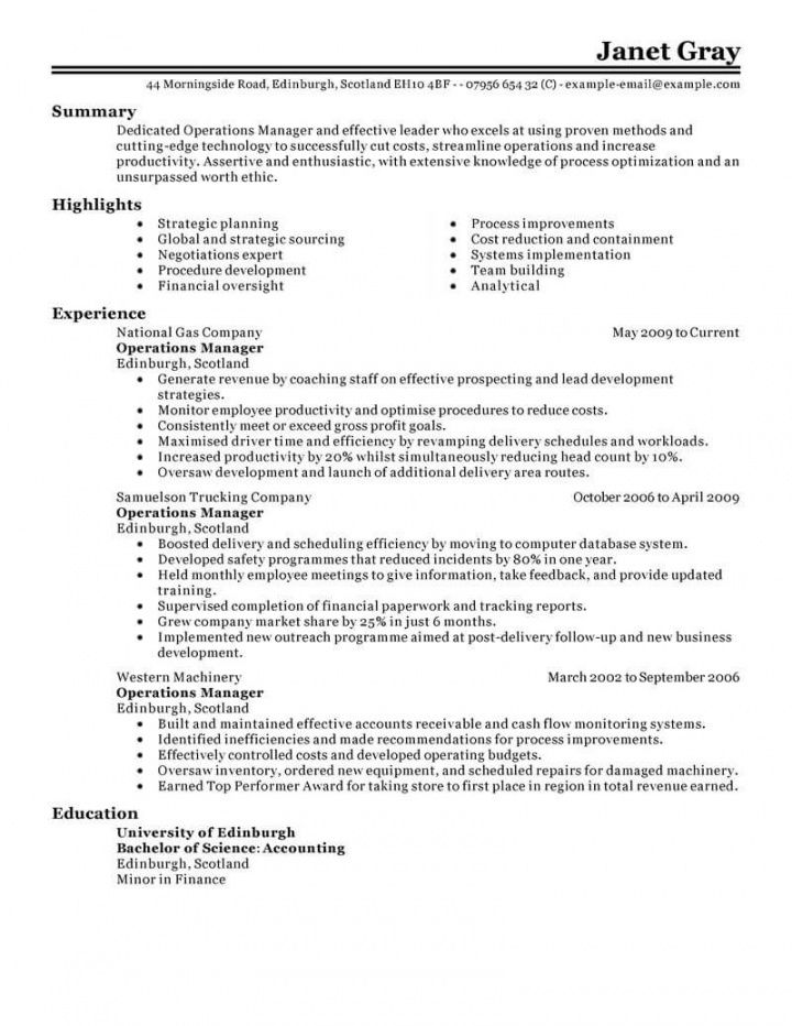 printable 11 amazing management resume examples  livecareer management position resume template pdf