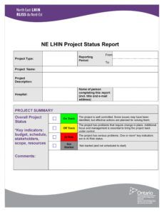 printable 40 project status report templates word excel ppt project management status update template excel