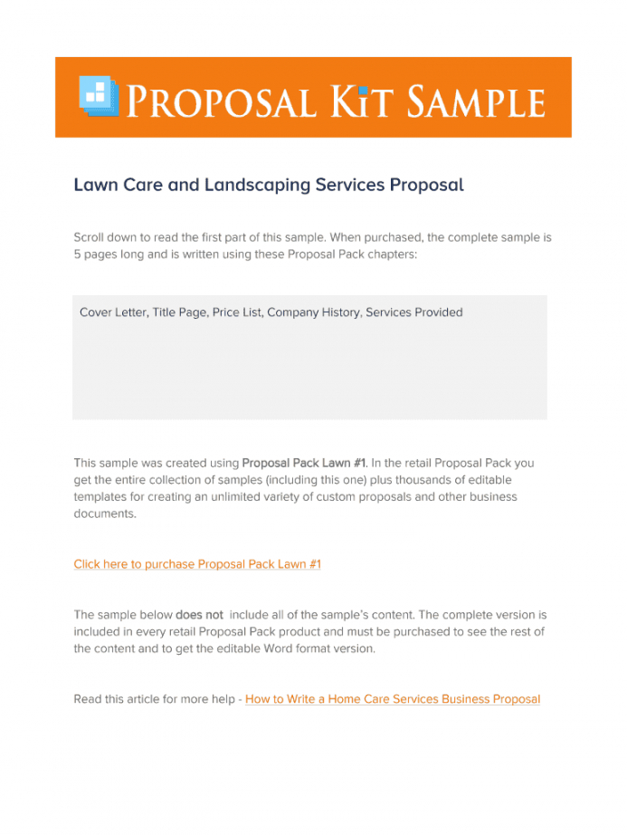 Printable Lawn Care Contract Proposal Fill Online Printable Grounds ...