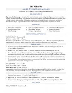 printable sales manager resume sample  monster management position resume template doc