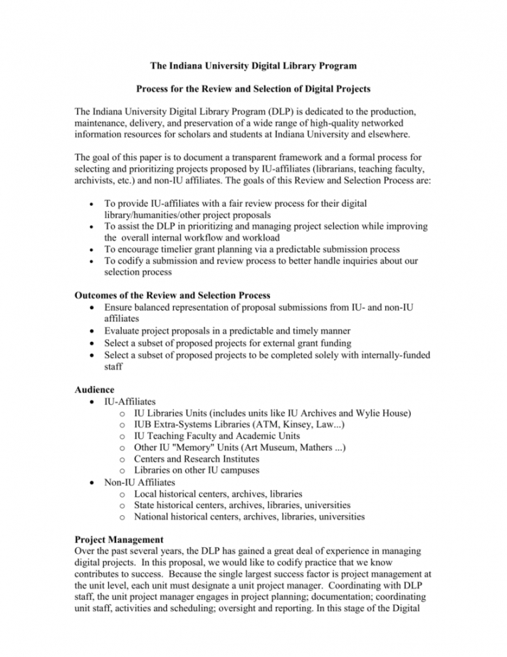 sample project planning process overview library program proposal template pdf
